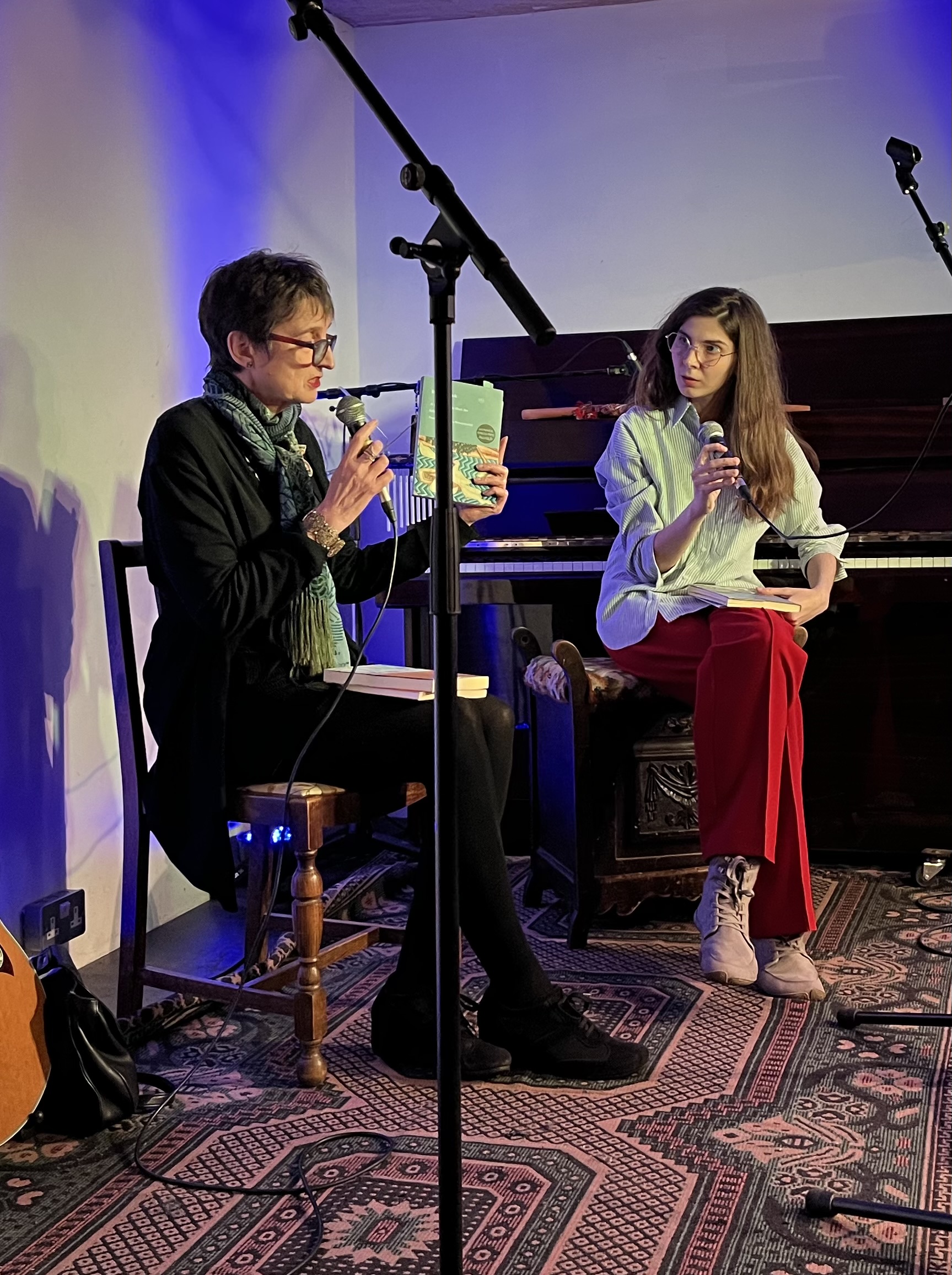 Naomi Foyle and Vladyslava Bondar at Razom